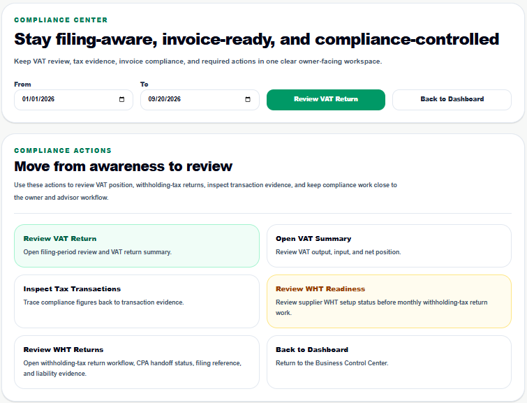 Maliyati Compliance Center